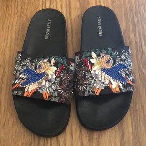 Steve Madden Printed Slide Ons